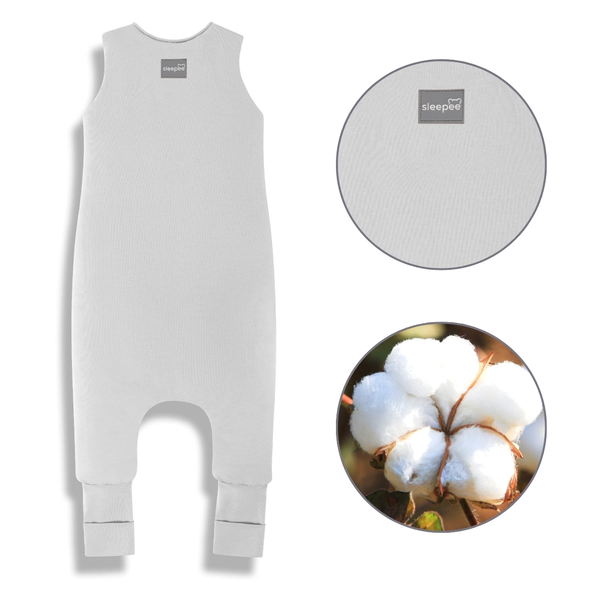 Melange Sacos de dormir con piernas T-M jersey algodón