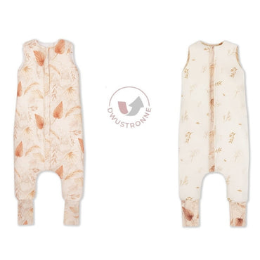 Bohemian Saco de dormir con pies Reversible T-M jersey algodón