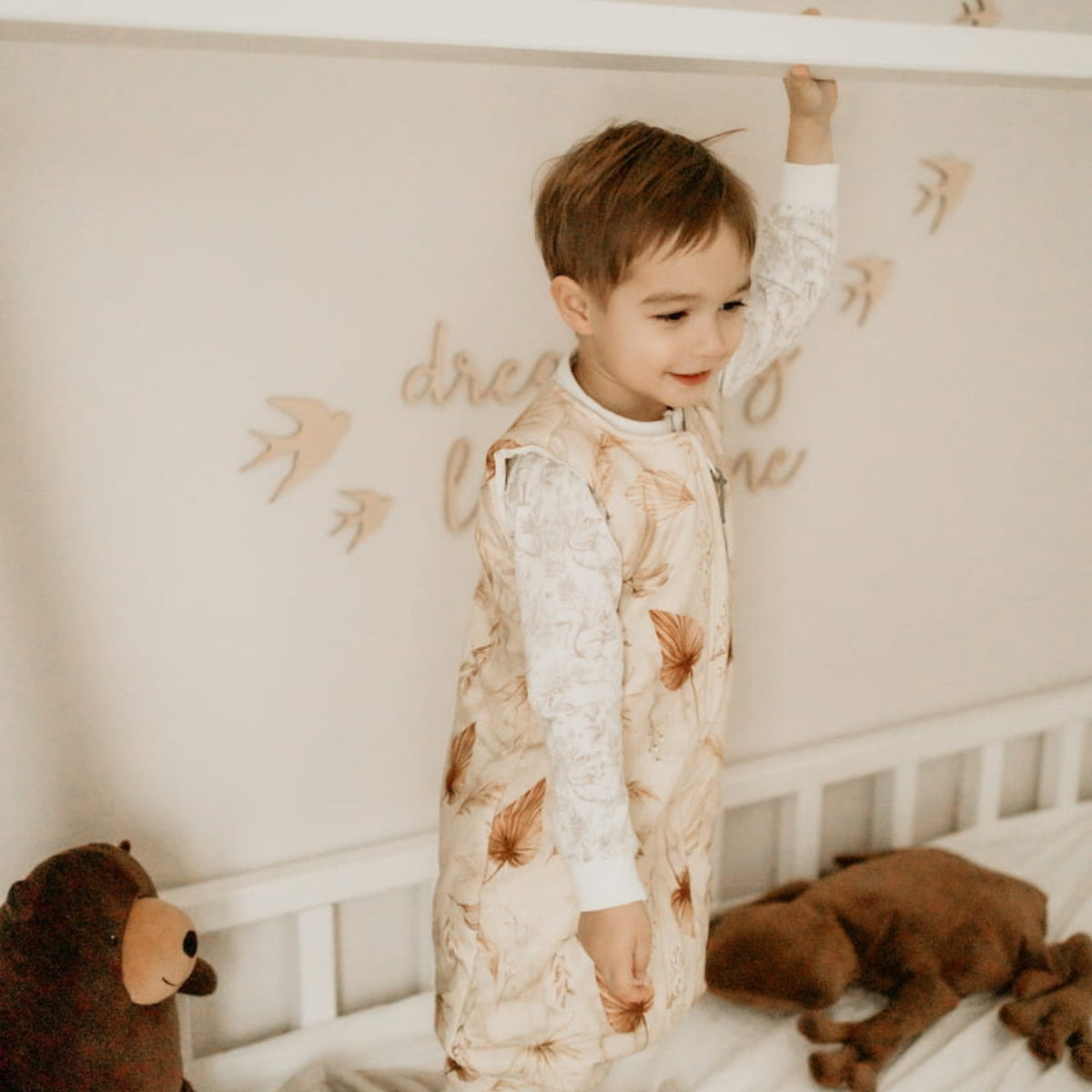 Bohemian Saco de dormir con pies Reversible T-M jersey algodón