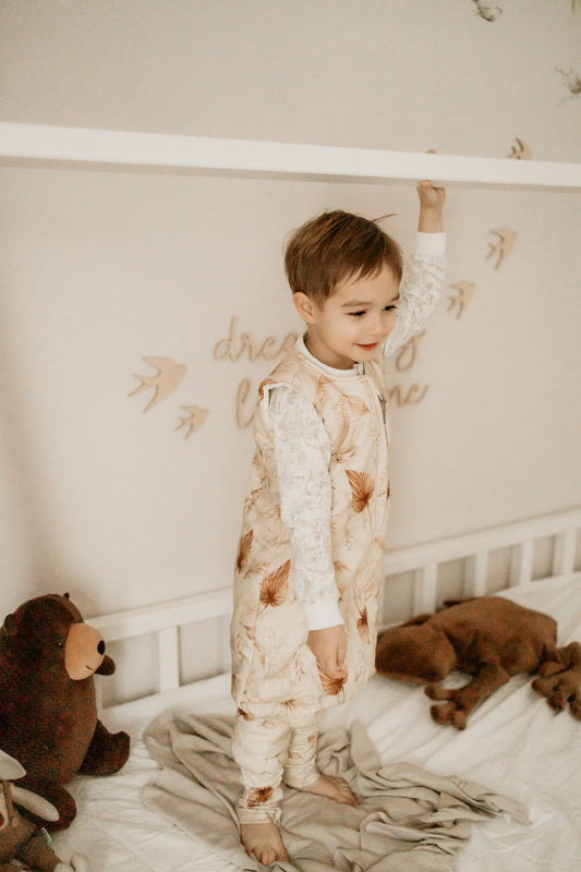 Bohemian Saco de dormir con pies Reversible T-M jersey algodón