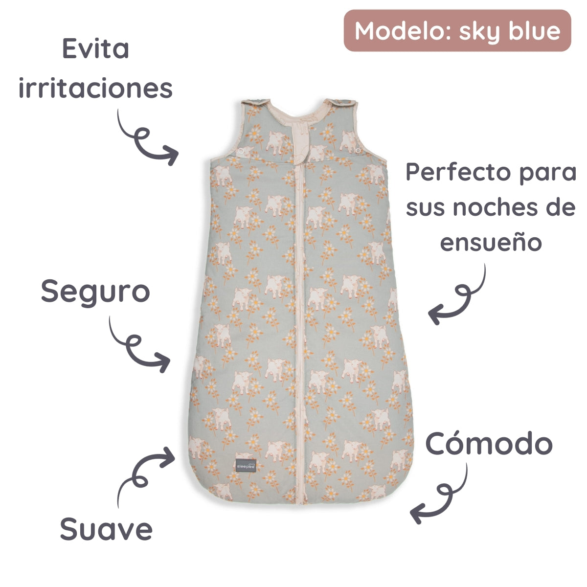 Vintage Animals Saco de dormir bebe evolutivo 0-24m Grow Up
