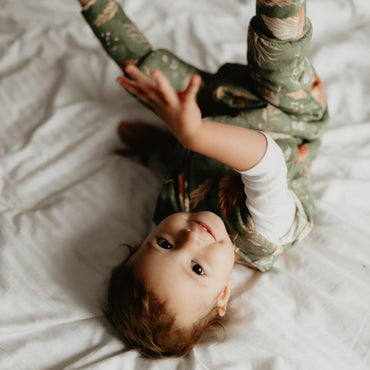 Vintage Animals Saco de dormir con pies Reversible T-XS jersey algodón