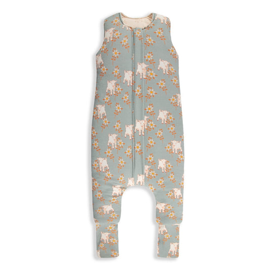 Vintage Animals Saco de dormir con pies Reversible T-M jersey algodón