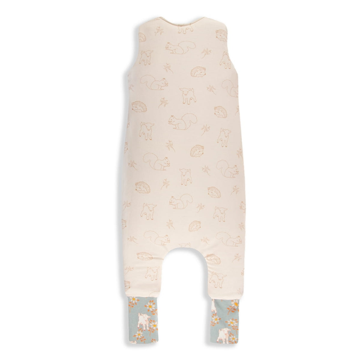 Vintage Animals Saco de dormir con pies Reversible T-M jersey algodón