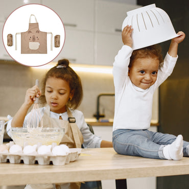 Teddy Bear Delantal impermeable infantil con mangas 60x50 cm