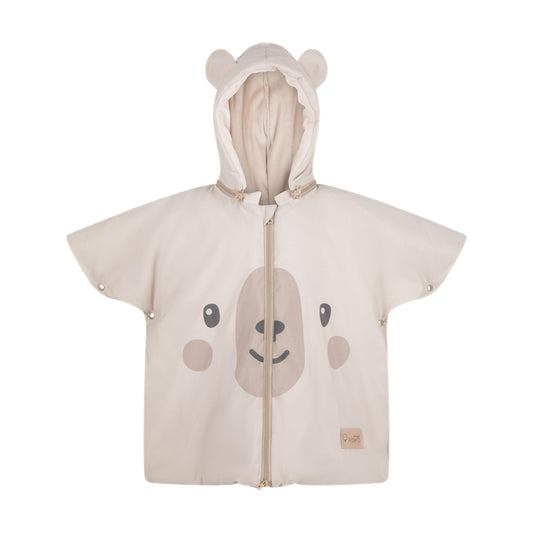 Teddy Bear Poncho infantil para sillas de coche niños 1-4 años