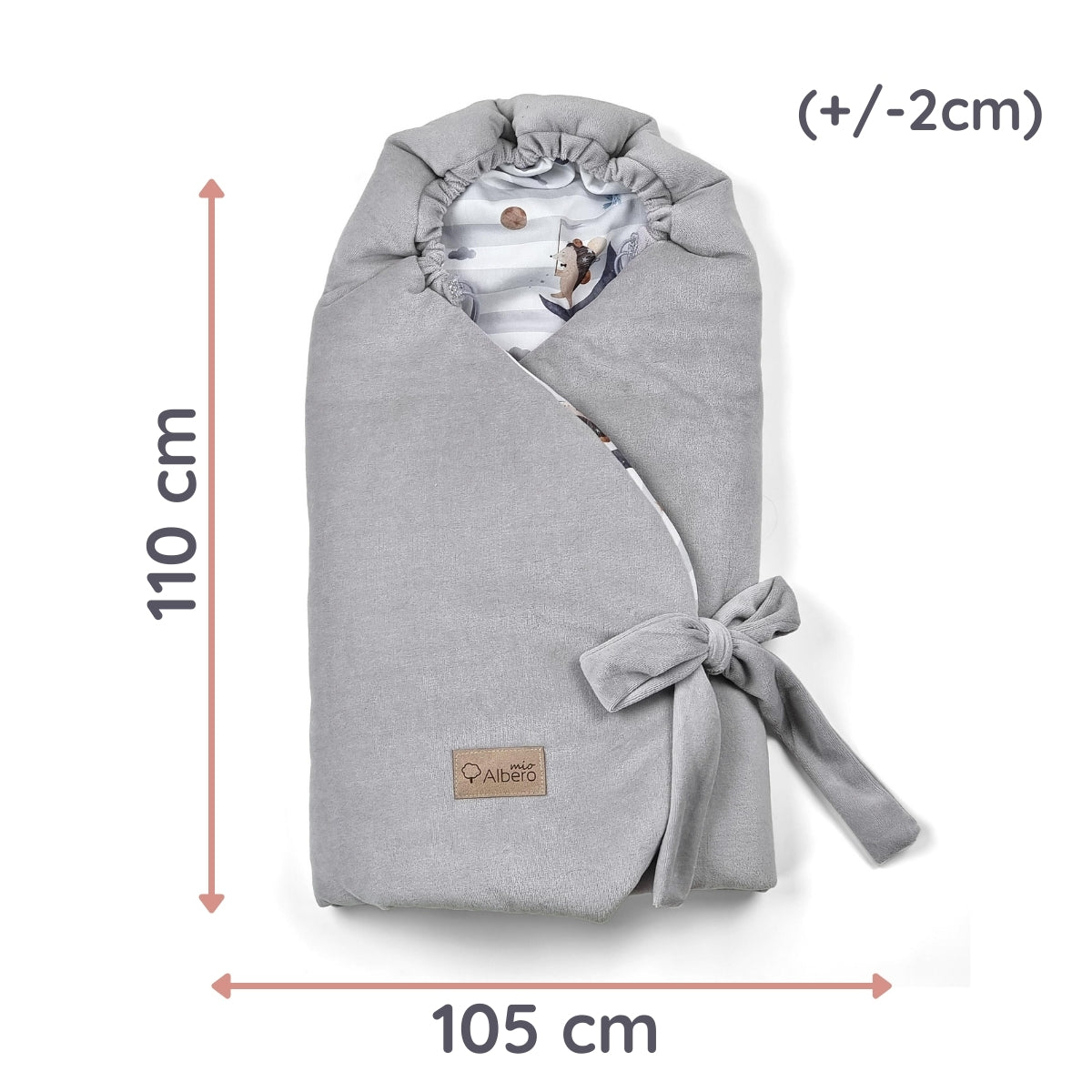 Cotton Color Saco portabebé invierno algodón-velour unviersal