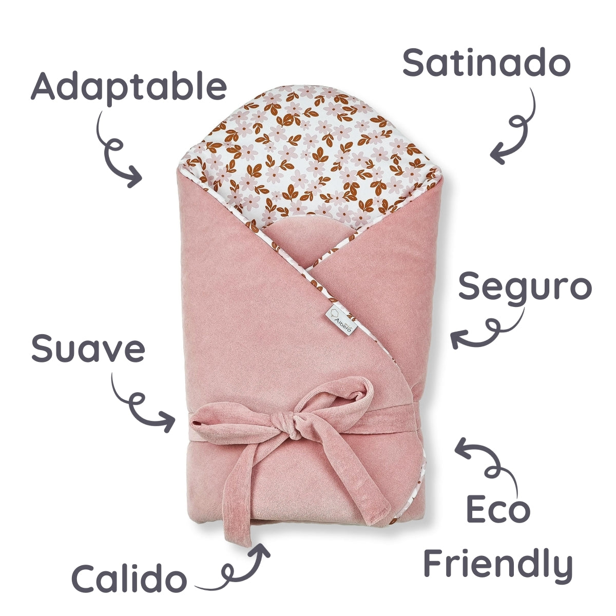 Cotton Color Saco capazo bebé velour