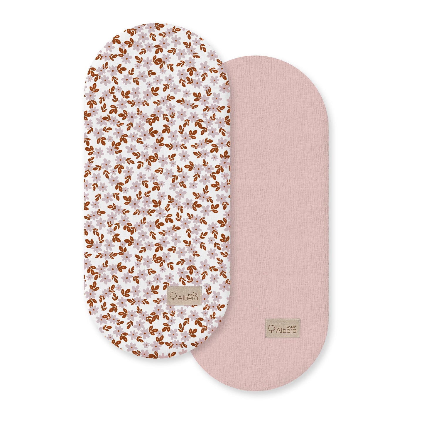 Cotton Color Pack 2 bajeras capazo algodón satinado y muselina