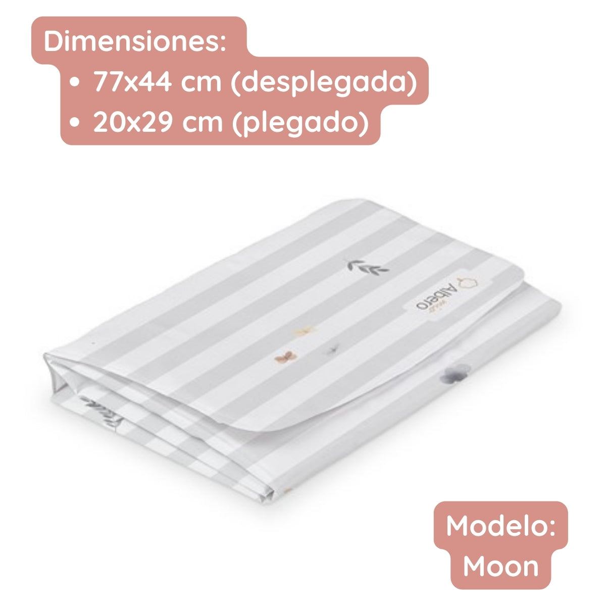 Cotton Color Cambiador plegable de viaje plastificado Cotton Color