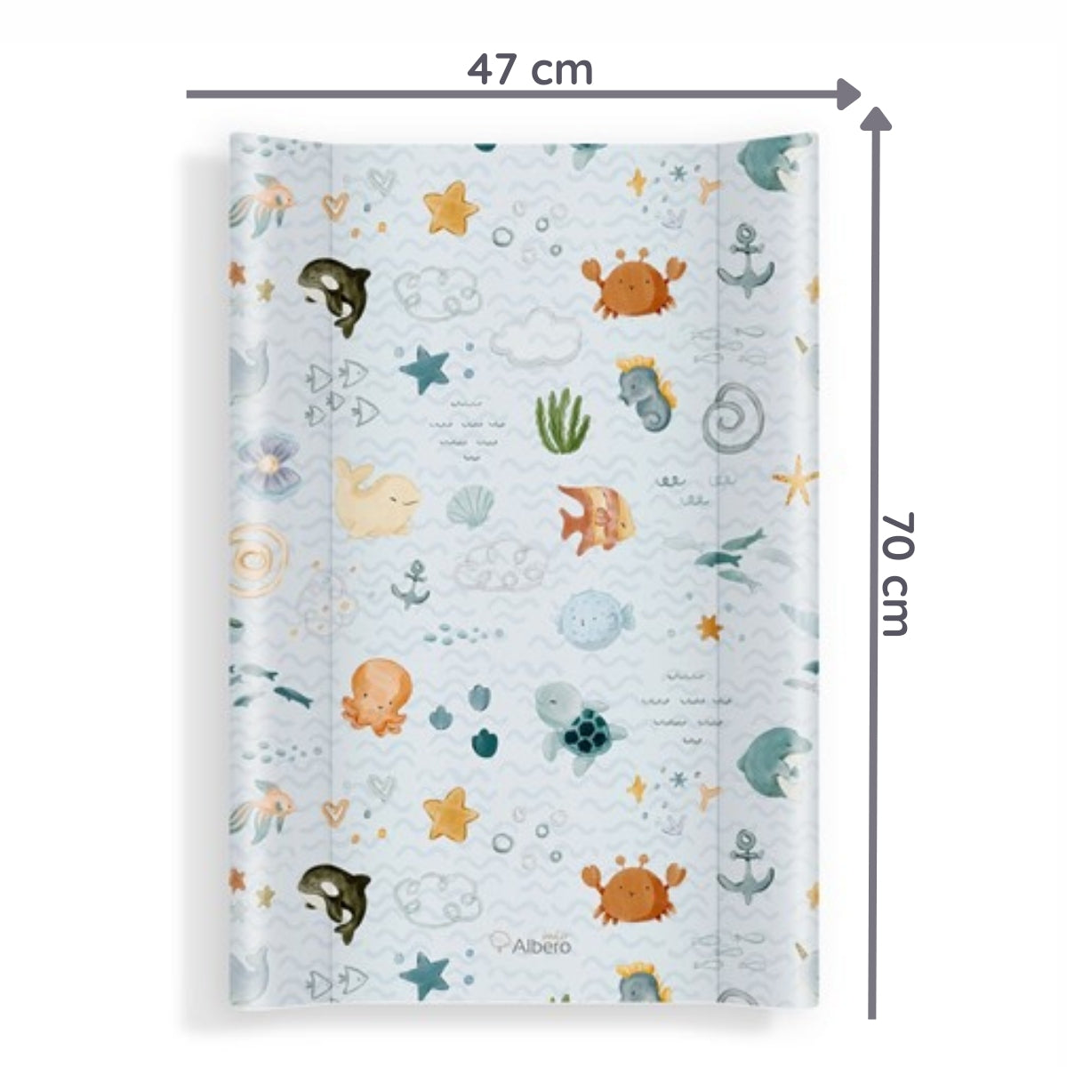 Cotton Color Cambiador base rígida 2 en 1 para Cuna y Cómoda