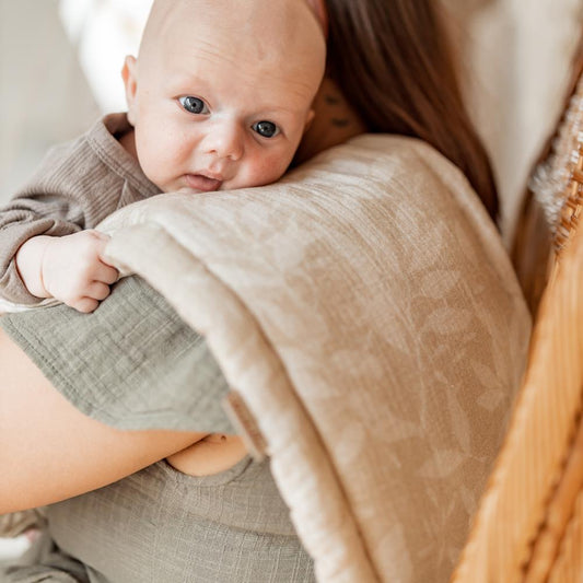 Mantulien Muslin Almohadita babitas para bebé de muselina 25x60 cm