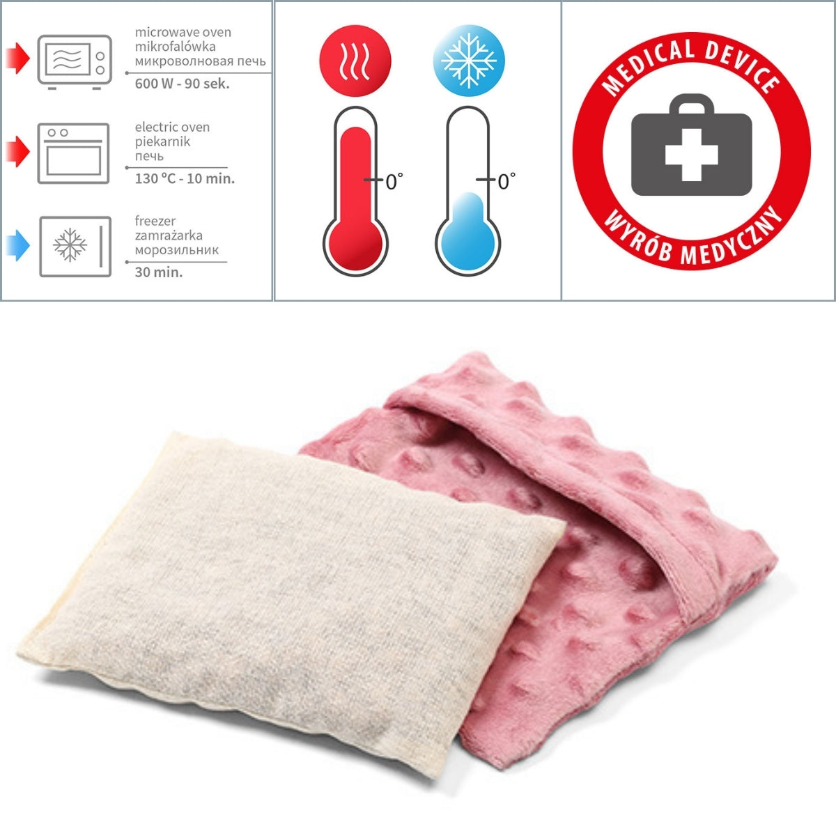 Babyono Bolsa anticólico de semillas con huesos de cereza
