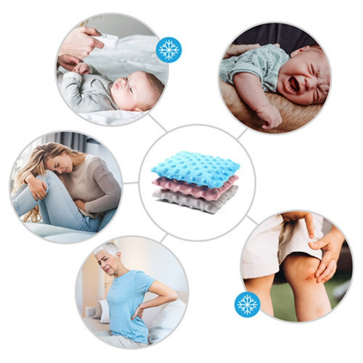 Babyono Bolsa anticólico de semillas con huesos de cereza