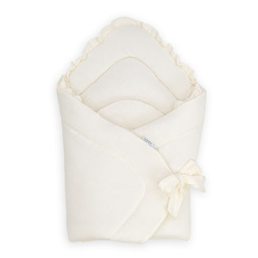 Cotton Color Saco capazo 4 en 1 muselina con volante