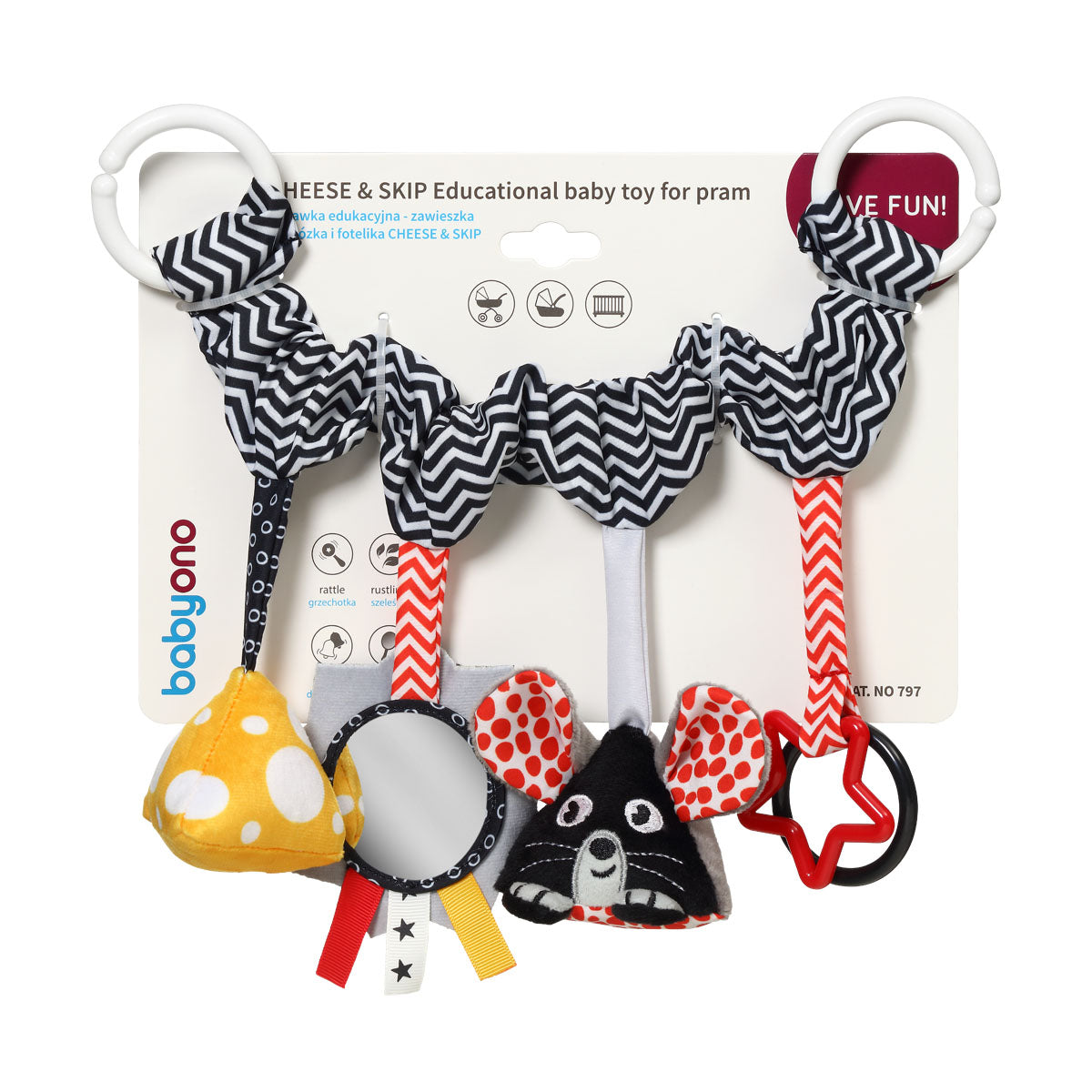 Babyono Juguete para cochecito de bebé
