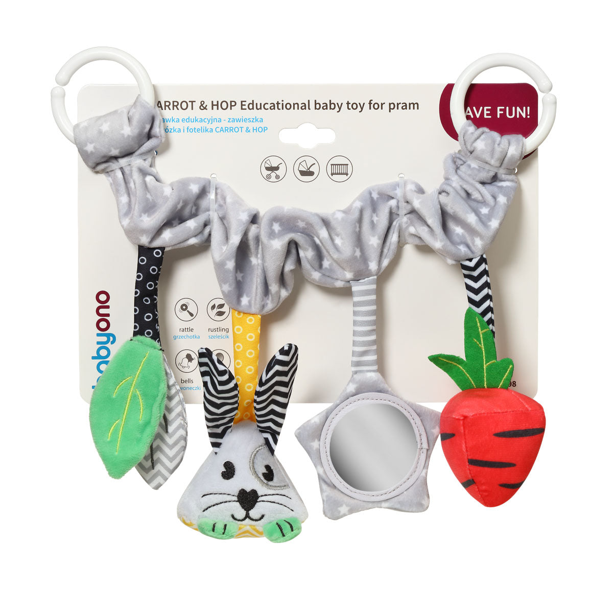 Babyono Juguete para cochecito de bebé