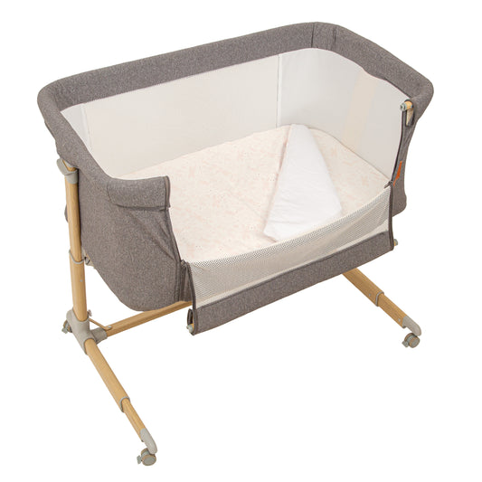 Dafne minicuna colecho efecto madera con funda nórdica