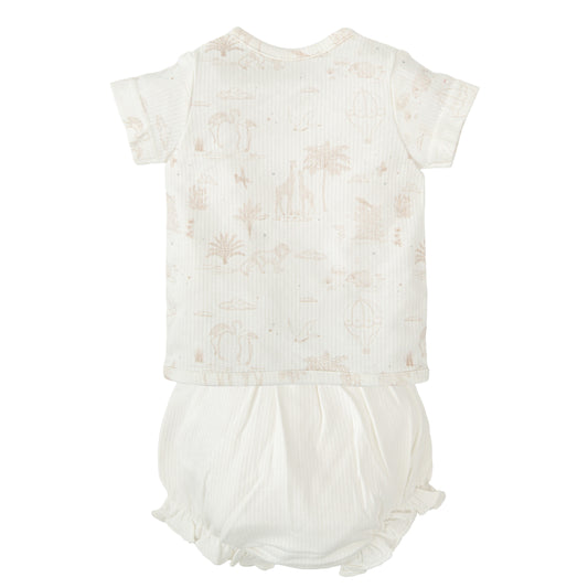 Noe conjunto jubón y ranita primera puesta