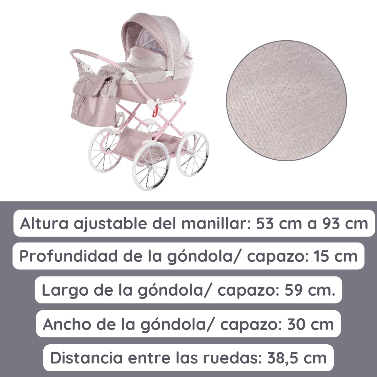 Junama Carro de muñecas Dolce Classic