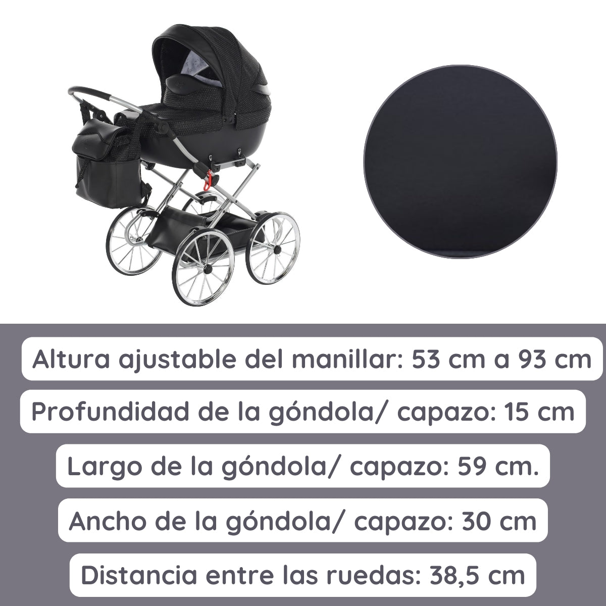 Junama Carro de muñecas Dolce Classic