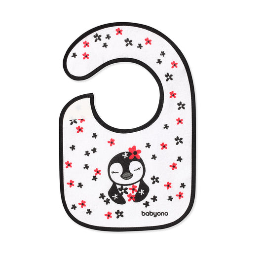 Babyono Baberos de rizo 19x29 cm I EAT AND I GROW - surtidos