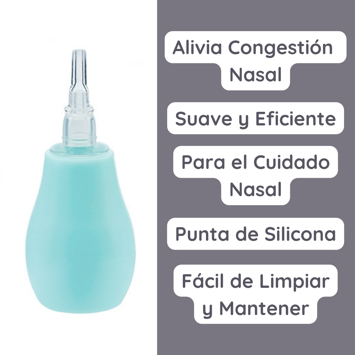 Babyono Aspirador nasal de pera Mint