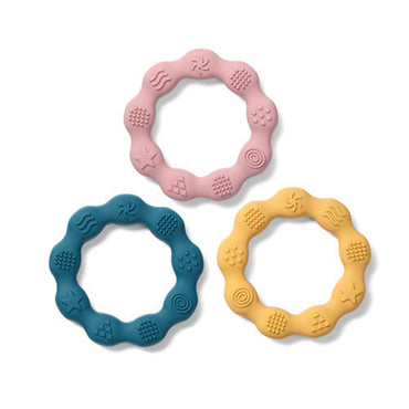 Babyono Anillo mordedor texturas de silicona