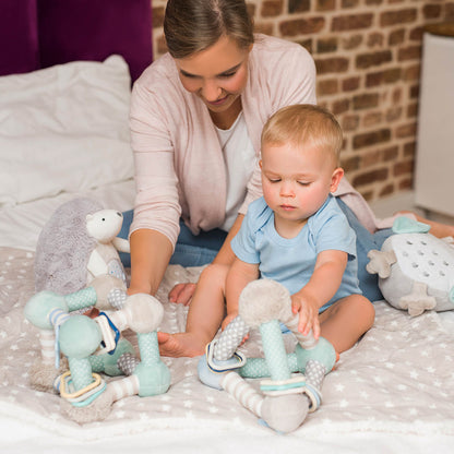 Babyono Pirámide educativa con anillas y mordedor
