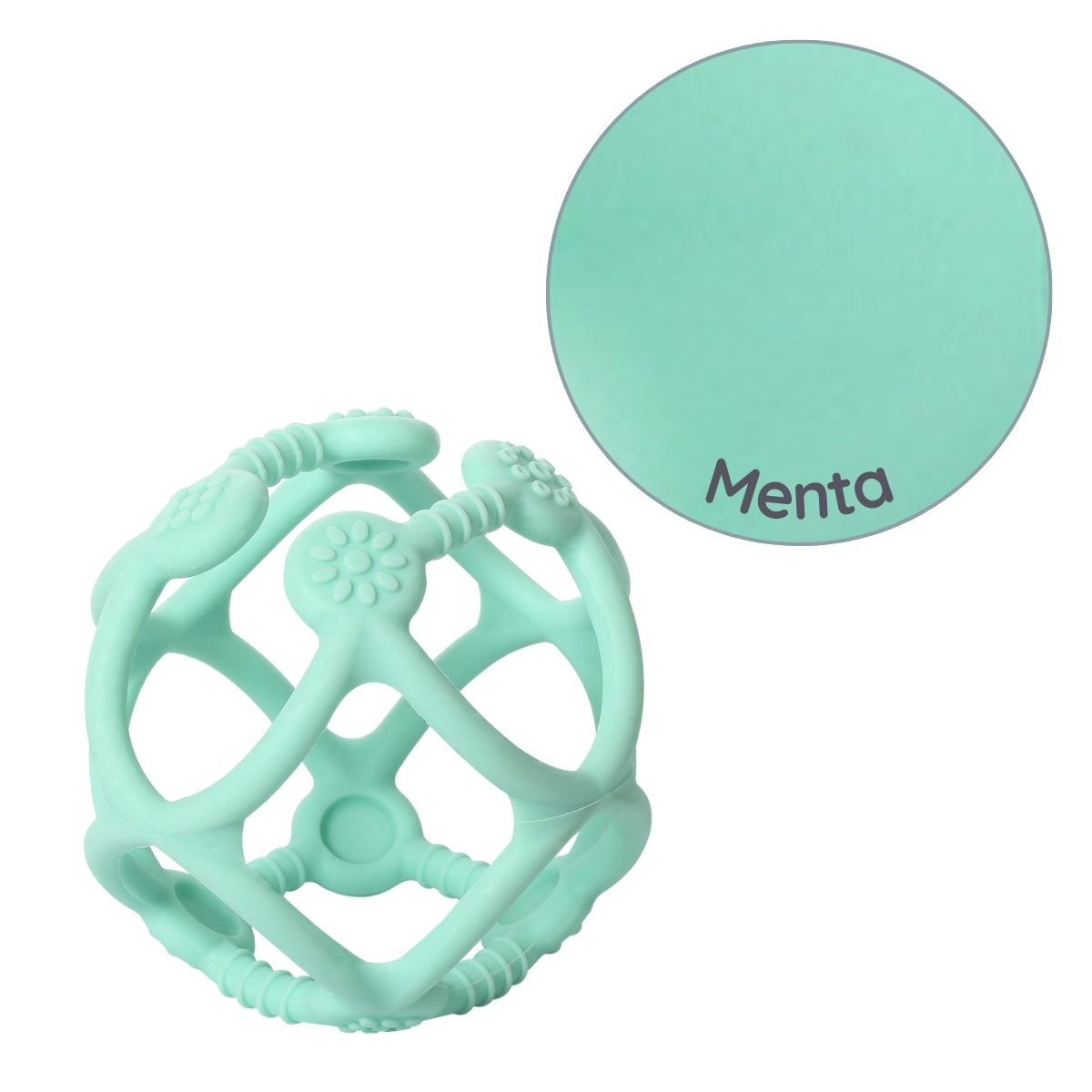 Babyono Mordedor de silicona pelota ergonomica