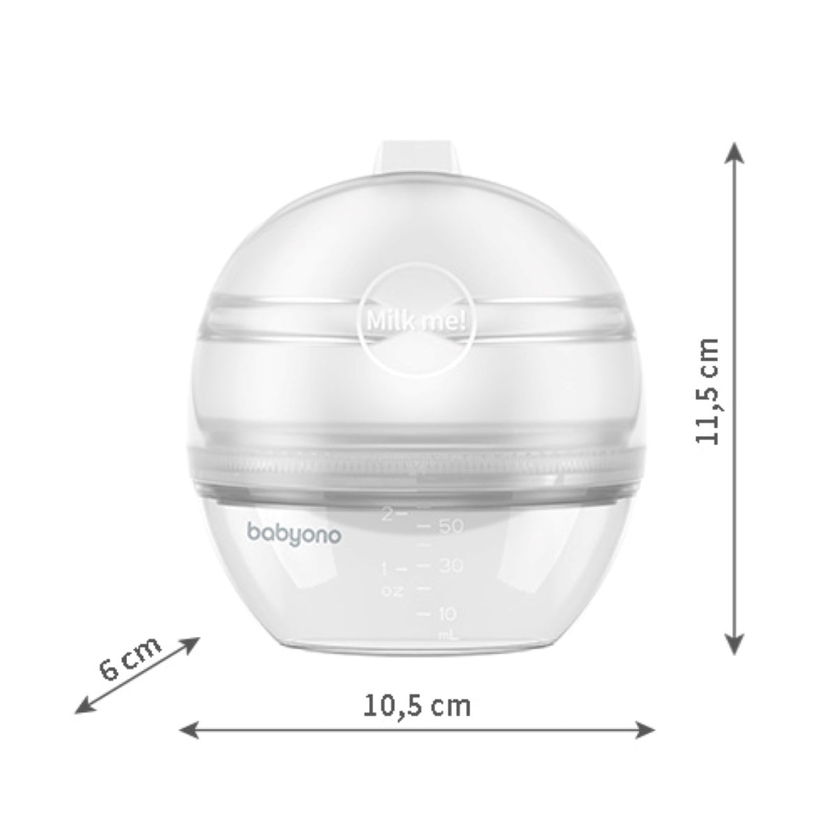 Babyono Sacaleches manual colector Milk Me 100% silicona 60ml