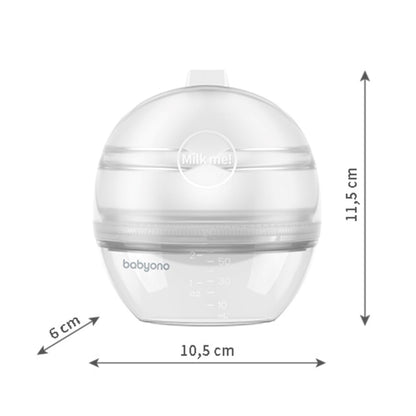 Babyono Sacaleches manual colector Milk Me 100% silicona 60ml