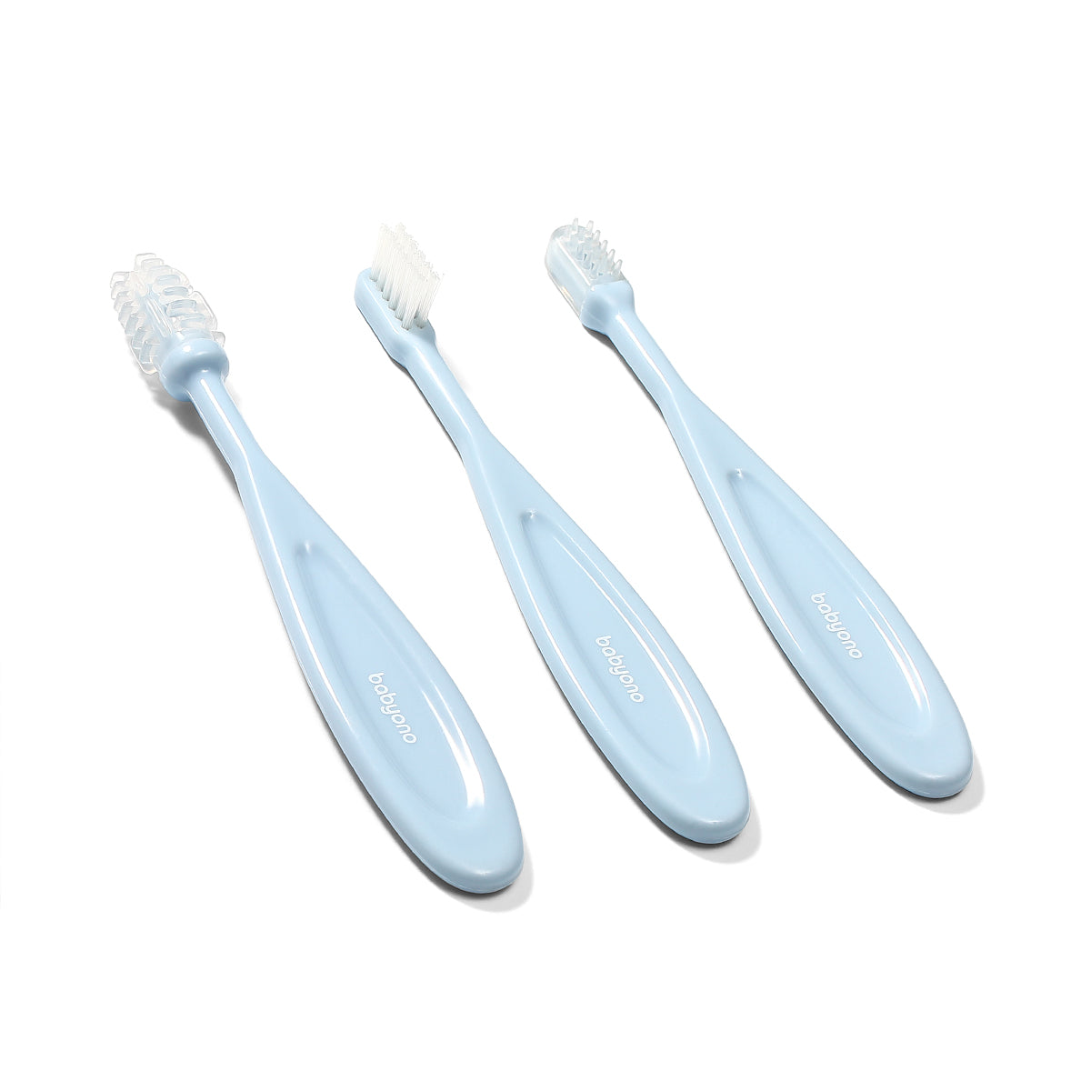 Babyono Set 3 cepillos de dientes para bebés y niños