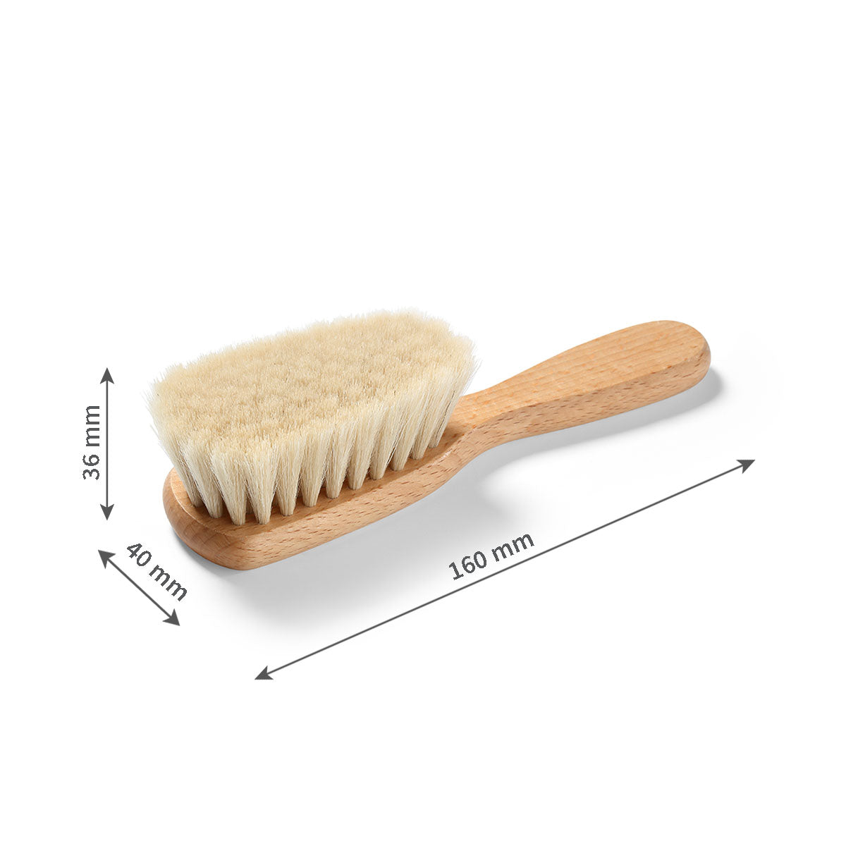 Babyono Peine para bebé Wood con cedras natuales extra suaves