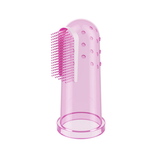 Babyono Cepillo dedal de silicona con estuche