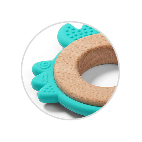 Babyono Mordedor de madera y silicona