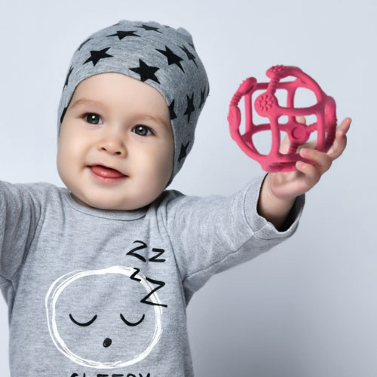 Babyono Mordedor de silicona pelota ergonomica