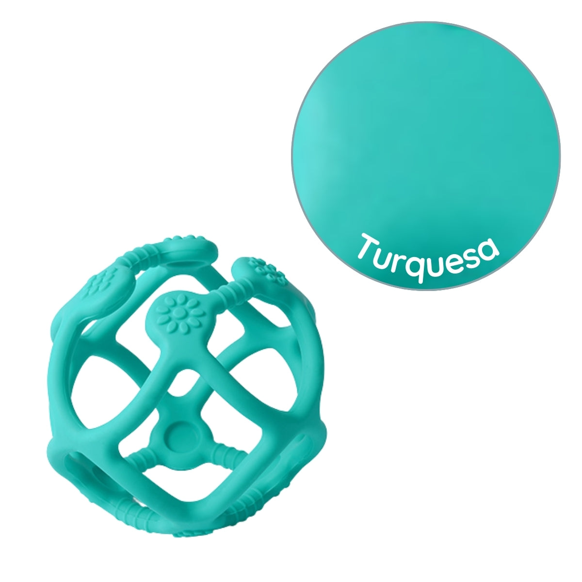 Babyono Mordedor de silicona pelota ergonomica