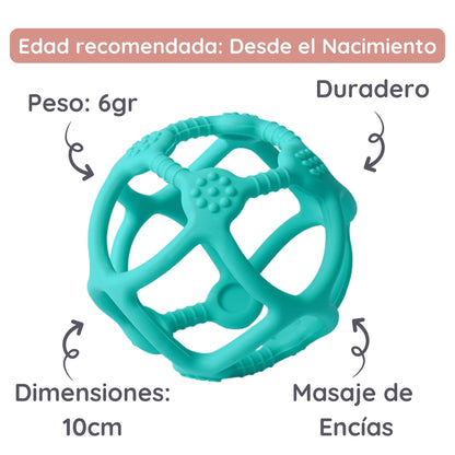Babyono Mordedor de silicona pelota ergonomica
