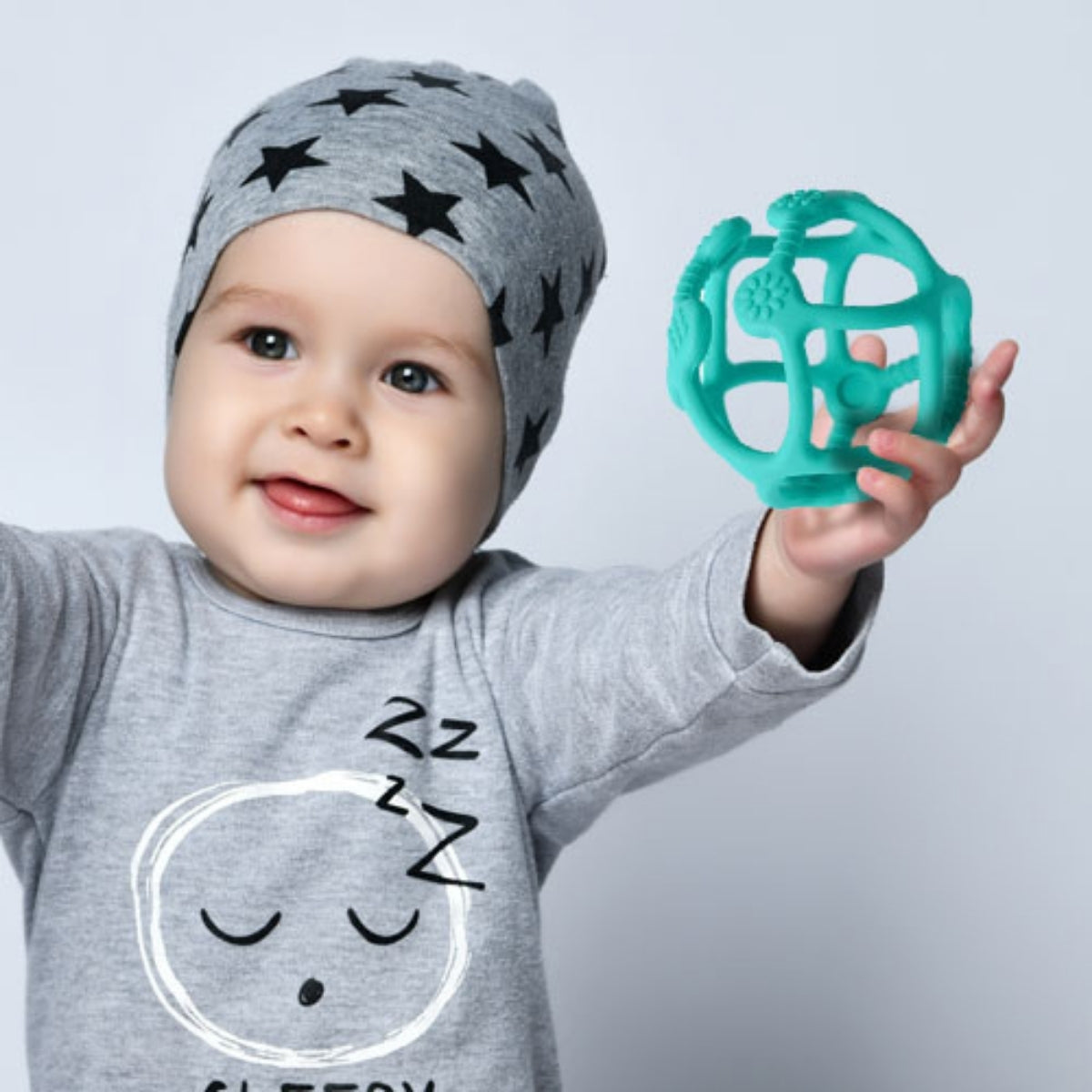 Babyono Mordedor de silicona pelota ergonomica