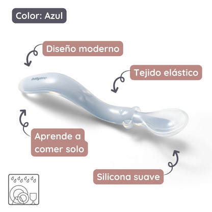 Babyono Cuchara de Silicona Flexible para bebés