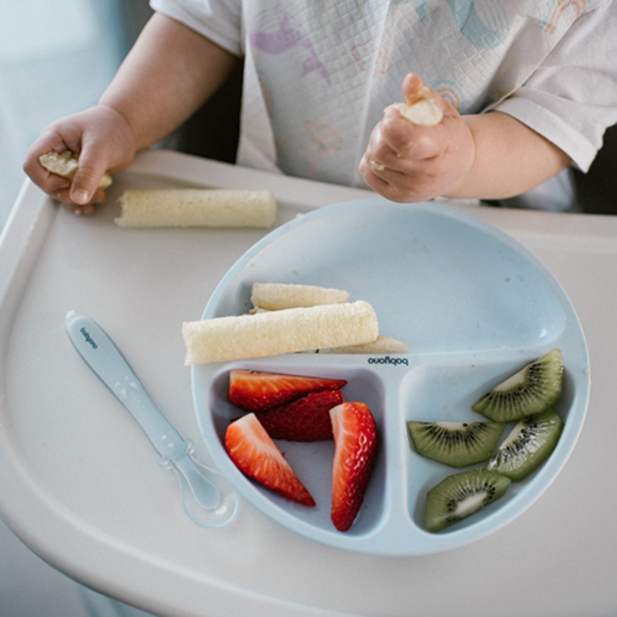 Babyono Cuchara de Silicona Flexible para bebés