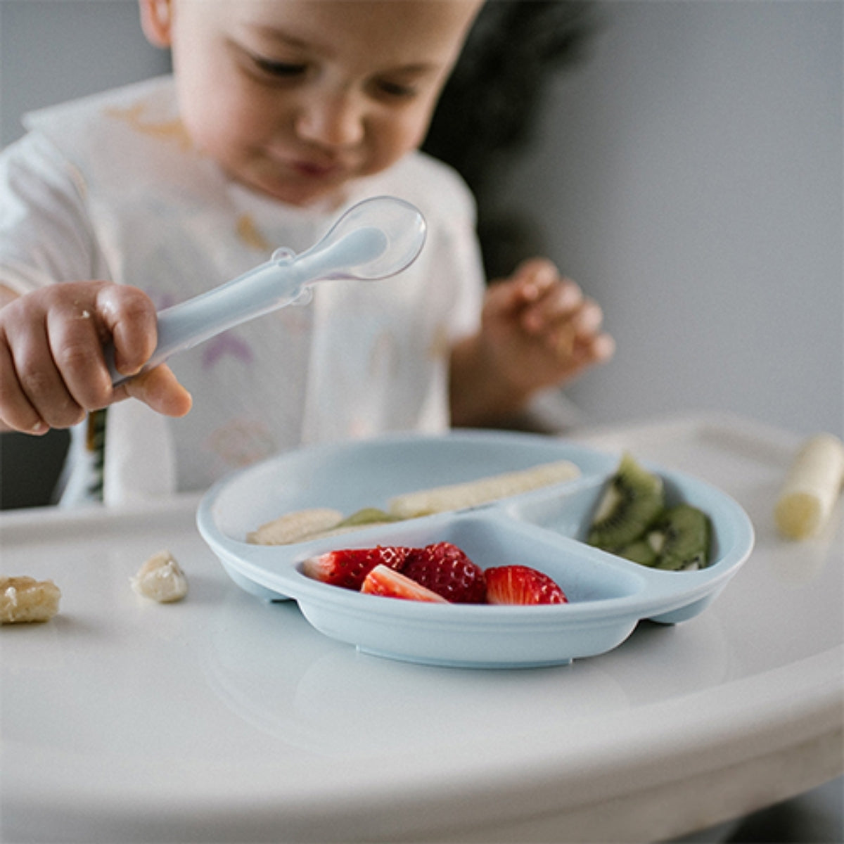 Babyono Cuchara de Silicona Flexible para bebés