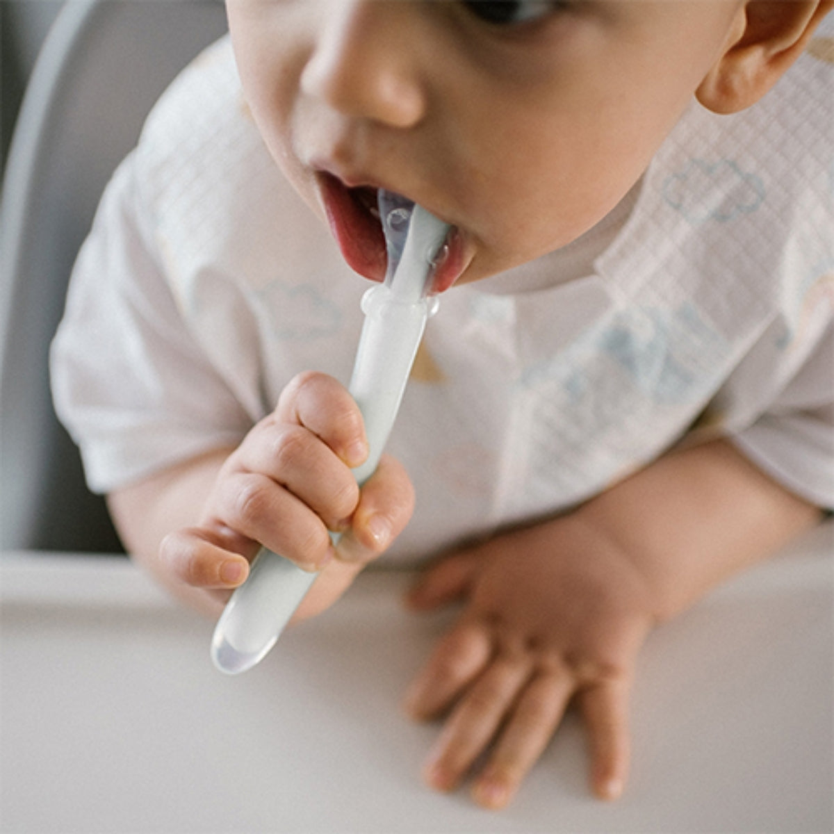 Babyono Cuchara de Silicona Flexible para bebés