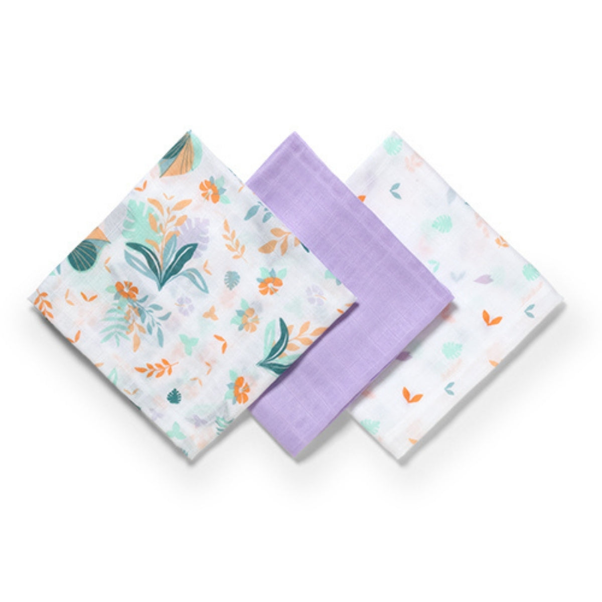 Babyono Pack 3 muselinas Natural bambú organico 70x70 cm