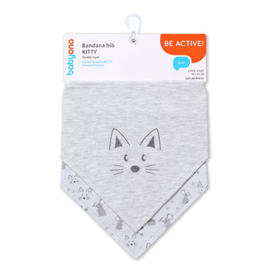 Babyono Set de 2 babero bandana