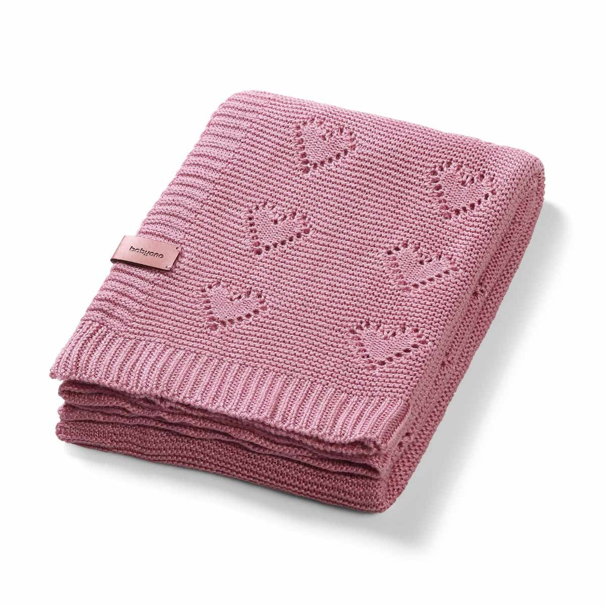Babyono Manta natural para bebé corazones 100% Bambú