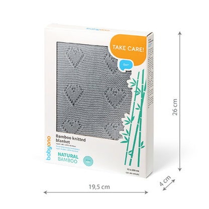 Babyono Manta natural para bebé corazones 100% Bambú