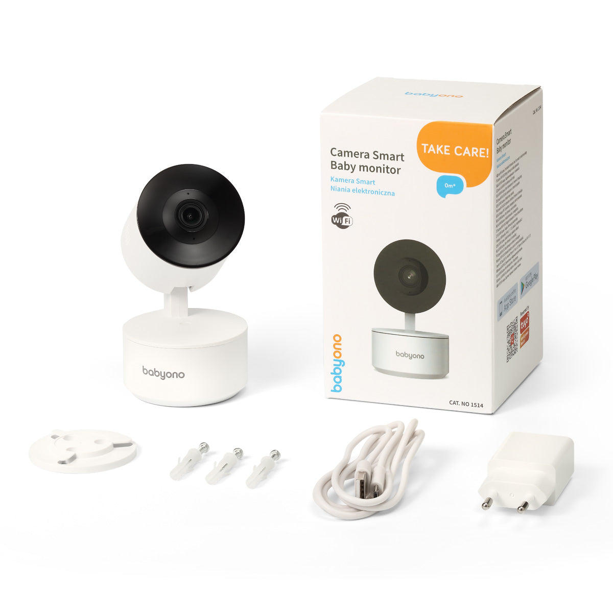 Babyono Cámara para bebés Smart Movil bidireccional App