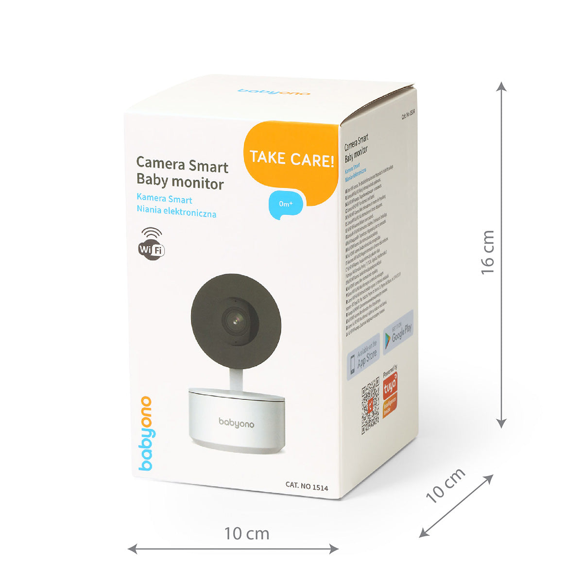 Babyono Cámara para bebés Smart Movil bidireccional App